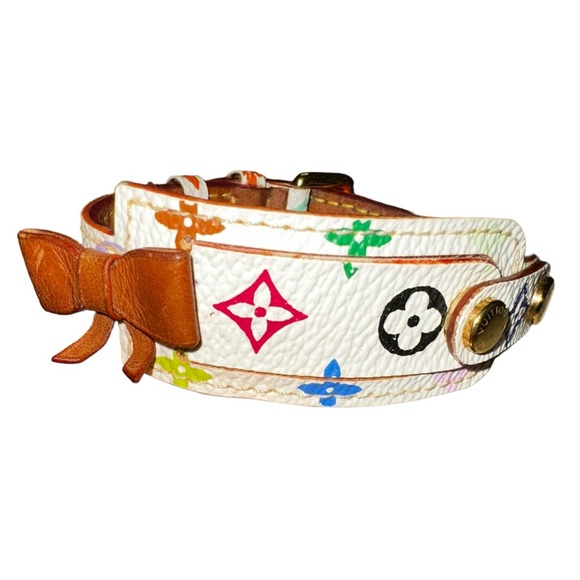 Louis Vuitton × Murakami Leather Monogram ID Bracelet - Picture 7 of 12